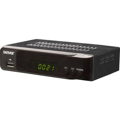 Denver DVBS-206HD HD-SAT vevő Előlapi USB Tunerek száma: 1