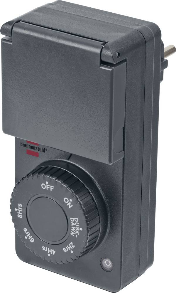 Brennenstuhl 1506120 Időkapcsoló óra Analóg 1800 W IP44 Alkonyatfunkció