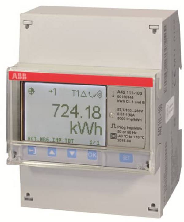 ABB A42 111-100 2CMA170555R1000 Váltóáram fogyasztásmérő  digitális  MID konform: Igen  1 db
