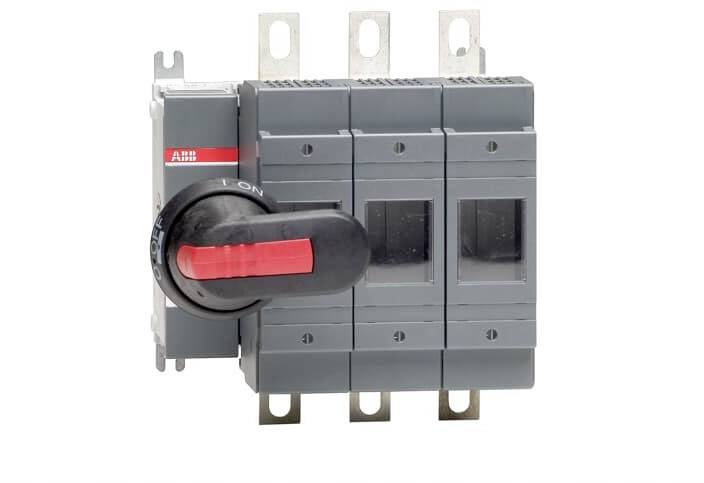 ABB 1SCA022709R9500 OS200D03P Terhelés leválasztó kapcsoló Biztosíték méret = 0 3 pólusú 200 A