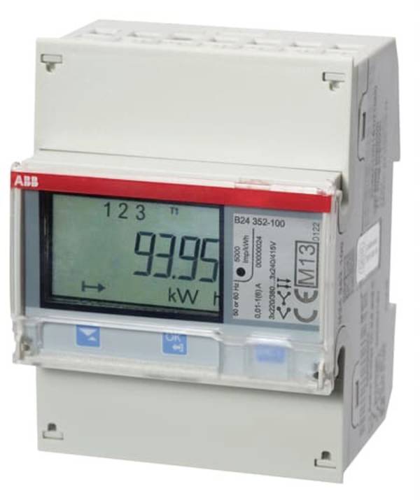ABB B24 352-100 2CMA100183R1000 Háromfázisú fogyasztásmérő  digitális  MID konform: Igen  1 db