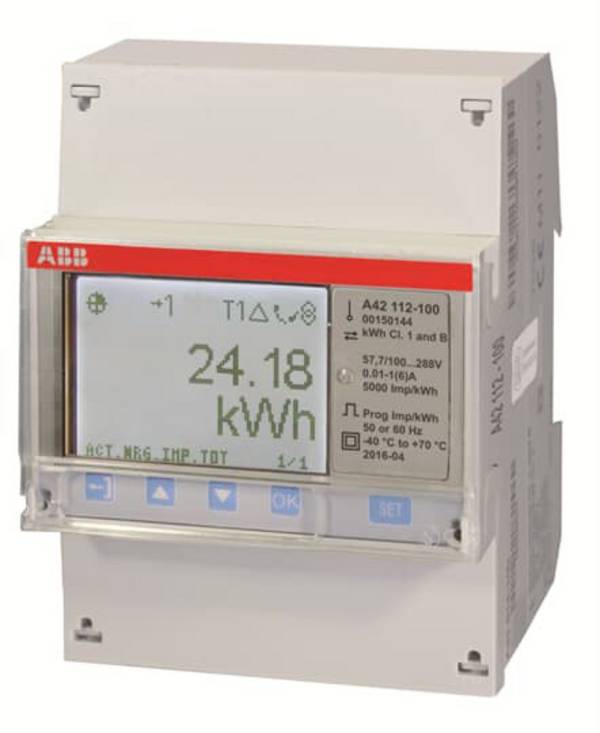 ABB A42 112-100 2CMA170510R1000 Váltóáram fogyasztásmérő  digitális  MID konform: Igen darab 1 db