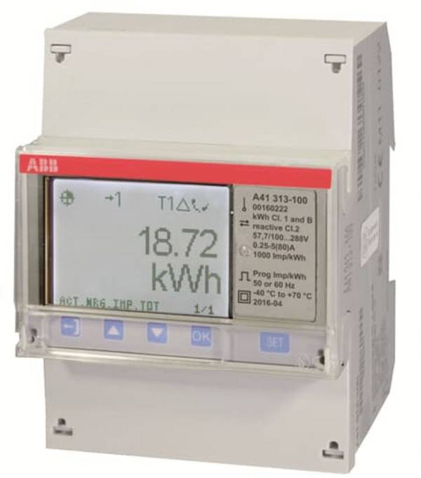 ABB A41 313-100 2CMA170504R1000 Váltóáram fogyasztásmérő  digitális  MID konform: Igen darab 1 db