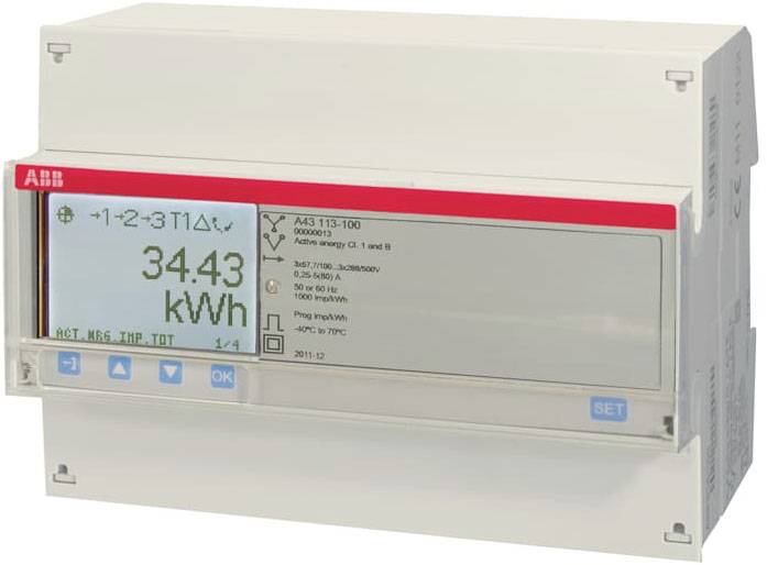 ABB A43 113-100 Háromfázisú fogyasztásmérő 1 db