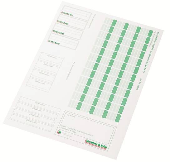 A kép egy Strubbel & John által készített térképet mutat, amely zöld és fehér mezőkből áll, és adatok dokumentálására és rendszerezésére szolgál.