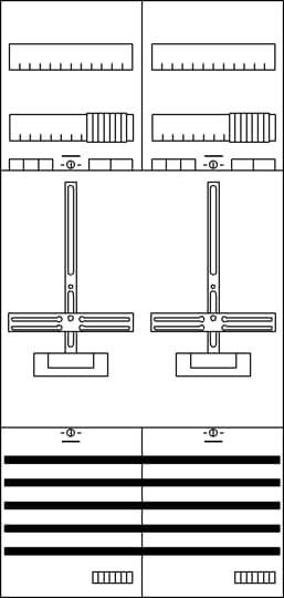 Egy diagram két szellőzőrendszert mutat ventilekkel és szabályzókkal. Felül kapcsolók, alul szellőzőnyílások találhatók.