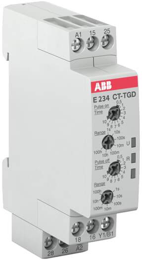 ABB 1SVR500160R0100 CT-TGD.22 Időrelé Multifunkció 1 db Időtartomány: 0.05 mp - 100 óra darab