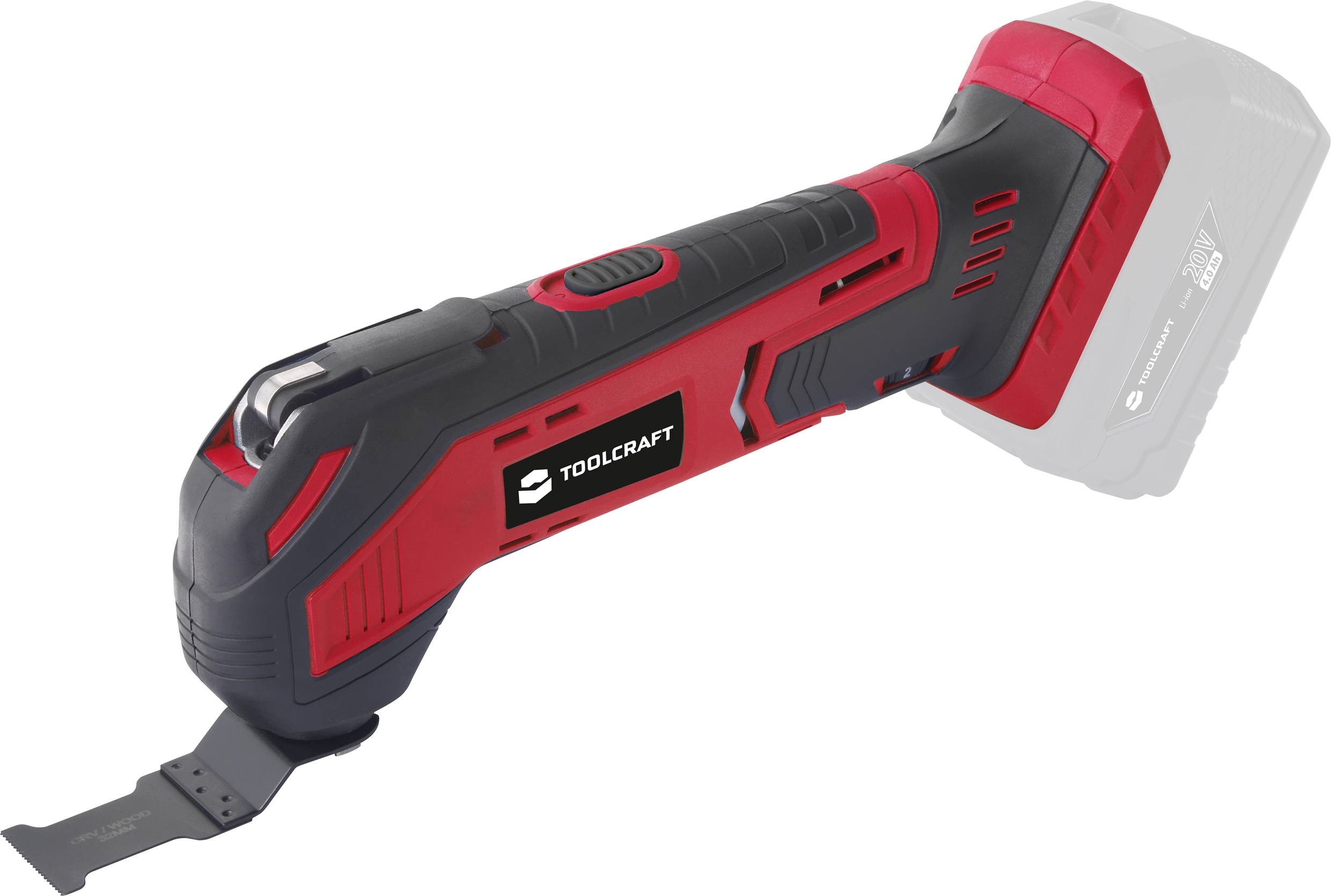 Akkus multifunkciós szerszám 20 V, akku nélkül, Toolcraft TAWB-200 TO-6994503
