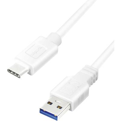 LogiLink USB kábel USB 3.2 Gen1 (USB 3.0 / USB 3.1 Gen1) USB-A dugó, USB-C® dugó 1.50 m   CU0175