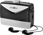 Walkman, hordozható kazettás lejátszó FM rádióval, fekete/ezüst, Reflexion WMR01BK