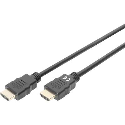 Digitus HDMI Csatlakozókábel HDMI-A dugó, HDMI-A dugó 3.00 m Fekete DB-330123-030-S Audio Return Channel, Ultra HD (4k) 