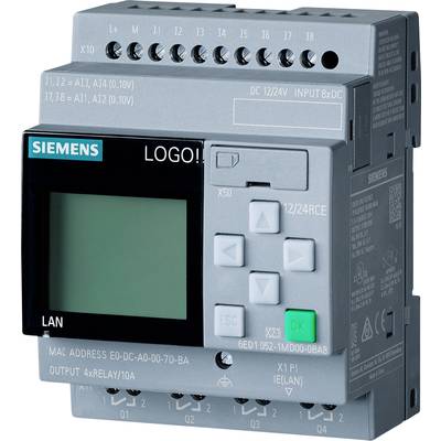 PLC / SPS vezérlőegység 12 V 24 V DC, Siemens LOGO! 12/24RCE