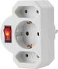 Sygonix SY-4673744 Dugalj elosztó Fehér