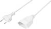 Sygonix SY-5044232 Áram Hosszabbítókábel Fehér 0.20 m H03VVH2-F 2X 0,75 mm²