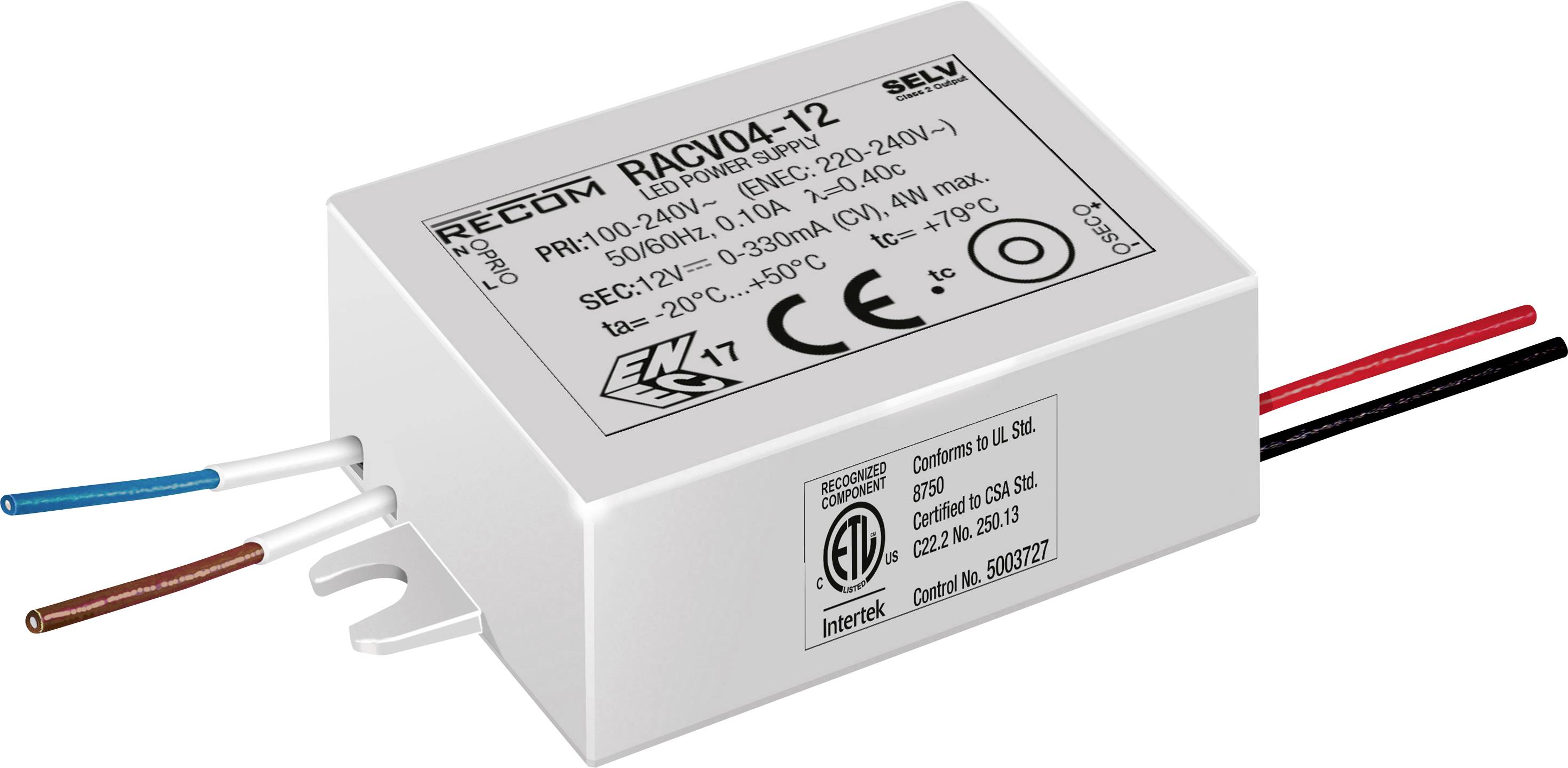 RECOM LED meghajtó 4 W 0 - 330 mA 12 V/DC 1 db