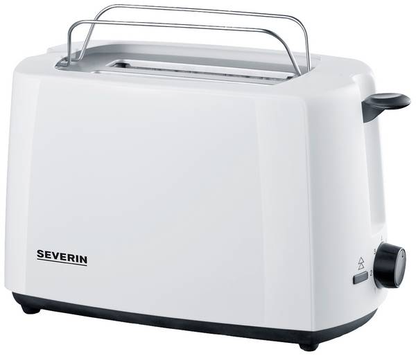 Severin AT 2286 Kenyérpirító Zsemle feltéttel Fekete, Fehér