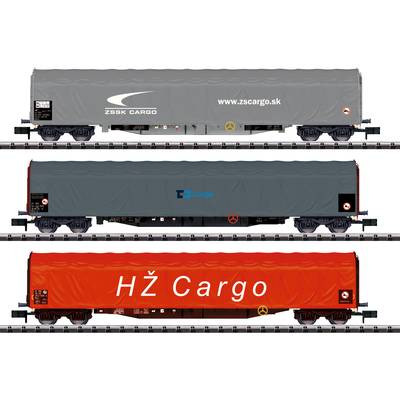 MiniTrix 15116 N ZSSK Cargo csúszó ponyvás kocsi készlet