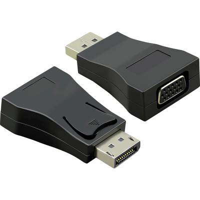 Két adapter; az egyik USB-, a másik VGA-csatlakozóval. Konvertálják a jeleket számítógépek és megjelenítő eszközök között.