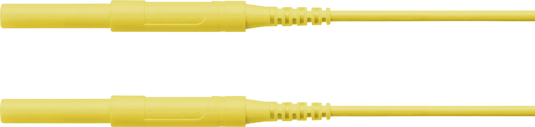 Schützinger Biztonsági mérővezeték Dugó, 4 mm Dugó, 4 mm 100.00 cm Sárga 1 db