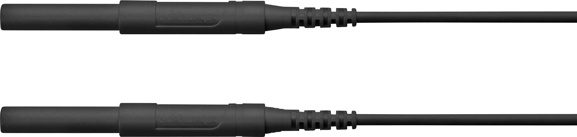Schützinger HSPL 8568 / AWG16 / 100 / SW Biztonsági mérővezeték Dugó, 4 mm Dugó, 4 mm Fekete 1 db