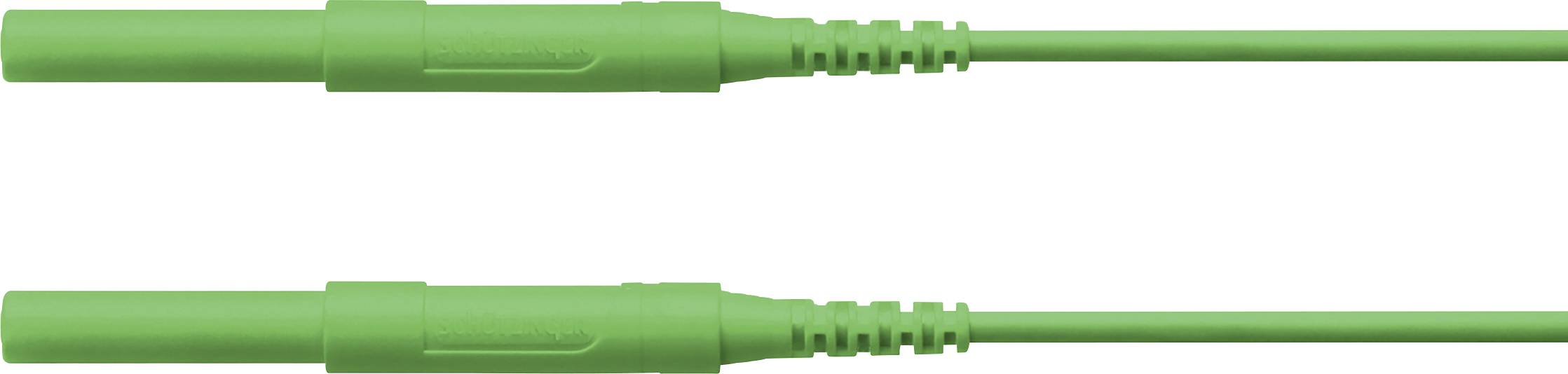 Schützinger Biztonsági mérővezeték Dugó, 4 mm Dugó, 4 mm 150.00 cm Zöld 1 db