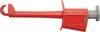 Schützinger SKPS 8341 Ni / RT Biztonsági csíptetős mérőhegy 4 mm-es alj Piros