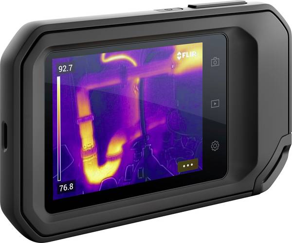 FLIR C3-X Compact Hőkamera Kalibráció (ISO) -20 - 300 °C  8.7 Hz MSX®, WiFi, Beépített digitális kamera, 2 m-ig leesést tűrő, Beépett LED-es lámpa