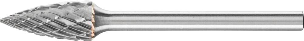 PFERD TOOLS 21222783 Maróstift Keményfém Hegyes ív Hossz 43 mm Átmérő 6 mm Munkahossz 13 mm Szár átmérő 3 mm 1 db