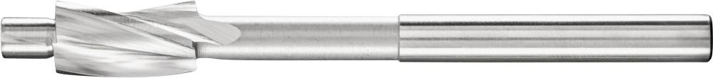 Egy spirál alakú pengékkel rendelkező maró, fényes fémből, vízszintesen elhelyezve. Ideális anyagok vágására és megmunkálására.