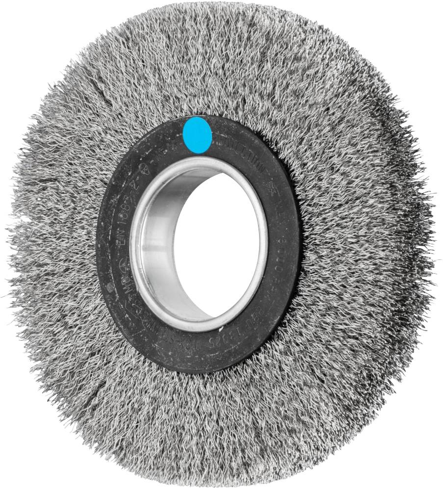 PFERD TOOLS Kerek kefe, széles, nem kötött, RBU Ø 180 x 25 mm, változtatható furatú, rozsdamentes acél huzal Ø 0,30 padlódarálóhoz 1 POS RBU 18025/AK32-2 INOX