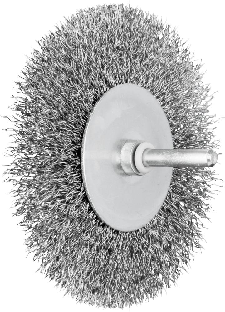 PFERD TOOLS POS kerek kefe oldatlan RBU Ø 100 x 10 mm tengely Ø 6 mm acélhuzal Ø 0,30 POS RBU 10010/6 ST 0,30 43701018 10 db