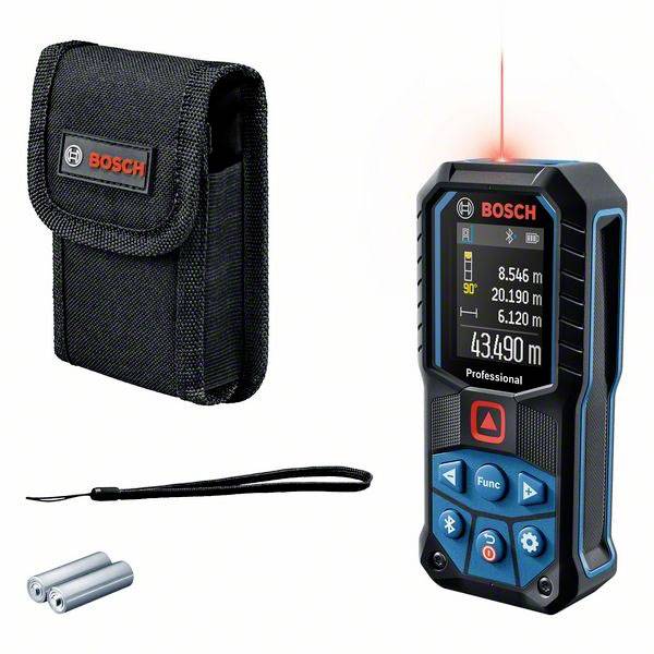 Bosch Professional GLM 50-27 C Lézeres távolságmérő  Kalibráció (ISO) Bluetooth-os, Állványadapter, 6,3 mm (1/4"), Dokumentiációs alkalmazás 50 m