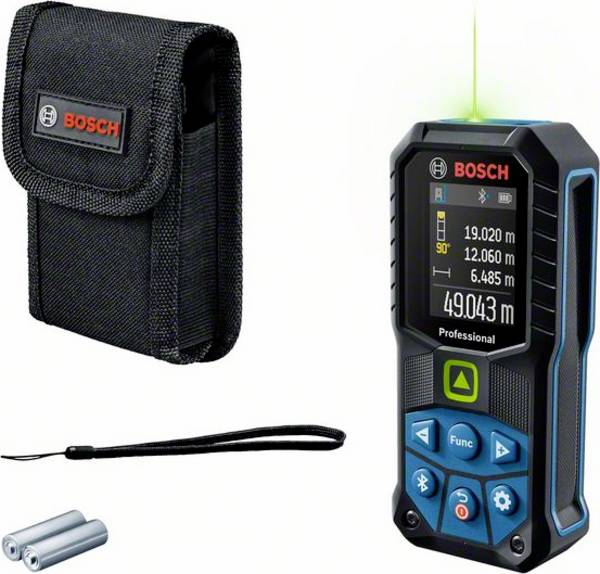 Bosch Professional GLM 50-27 CG Lézeres távolságmérő   Bluetooth-os, Dokumentiációs alkalmazás, Állványadapter, 6,3 mm (1/4") 50 m