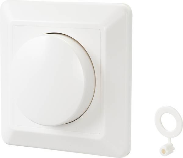 Sygonix SY-4697894 Forgatható dimmer Alkalmas fényforrásokhoz: Halogén izzó, LED-es izzó, Izzó