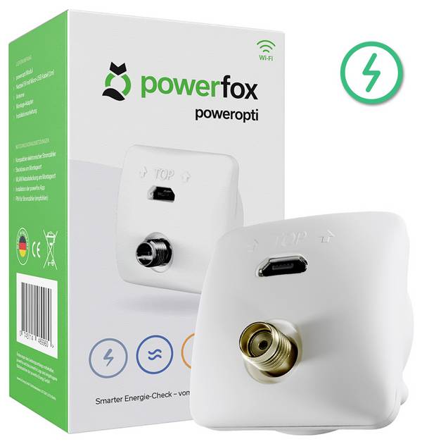 Powerfox poweropti Variante 2 PA201901 Energiafogyasztás mérő tartozék Alkalmazás vezérléssel