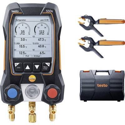 Hűtőközeg mérőkészülék készlet, testo 550s Smart Set