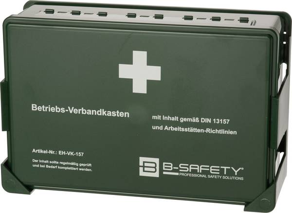 B-SAFETY EH-VK-157 Elsősegélydoboz DIN 13157 270 x 175 x 175 x 90 Zöld