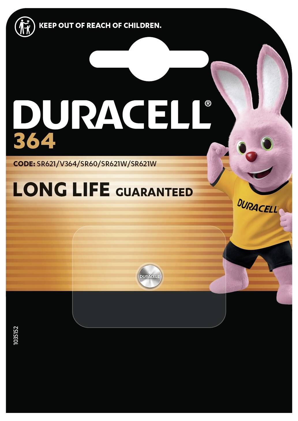 Duracell Gombelem 364 1.55 V 1 db 20 mAh Ezüstoxid SR60