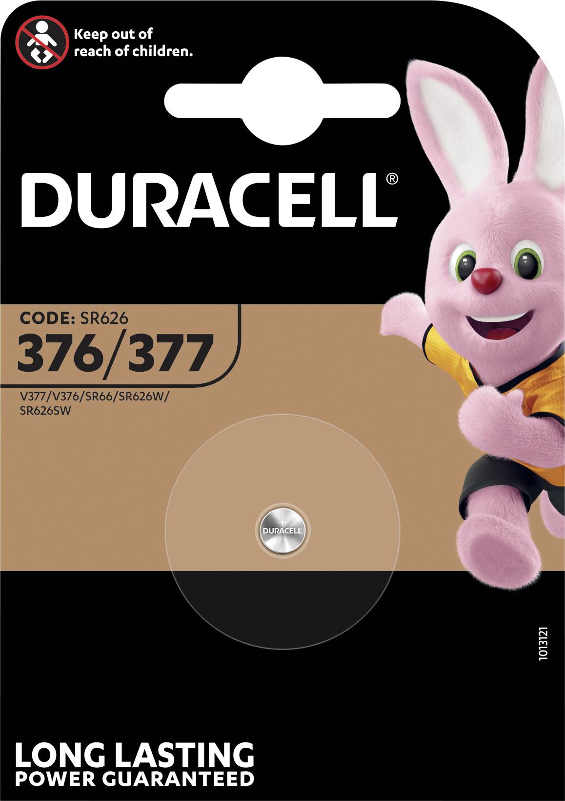 Duracell Gombelem 377 1.55 V 1 db 28 mAh Ezüstoxid SR66