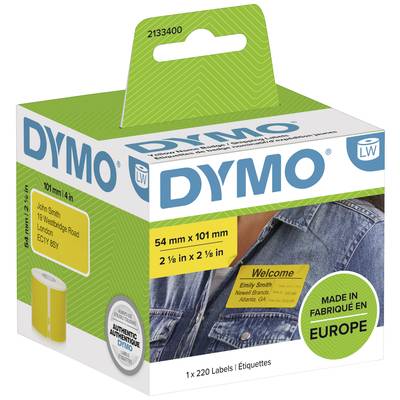 DYMO 101 x 54 mm Sárga 220 db 2133400 Csomagküldő etikett, Névtábla etikett