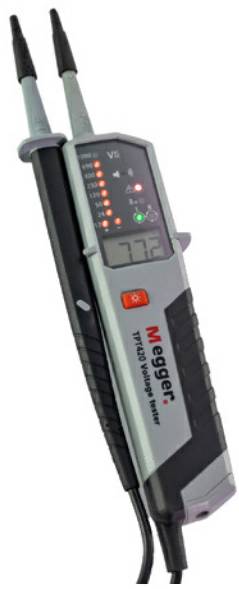 Megger TPT420 Kétpólusú feszültségvizsgáló Kalibráció (ISO) CAT IV 1000 V LED, LCD, Akusztikus