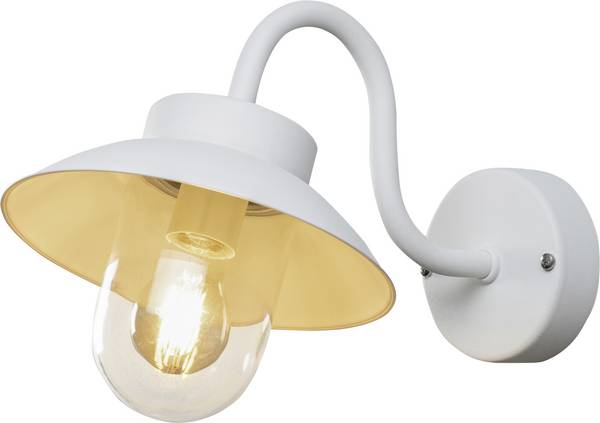 Konstsmide Vega Mini 417-250 Kültéri fali lámpa, Fali lámpa  Energiatakarékos lámpa, Izzólámpa, LED E27  Fehér