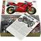 A Ducati 916 modellépítő készlet csomagolása, amely bemutatja a kész motorkerékpárt és tartalmazza a szerelési útmutatót.