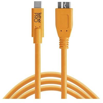 Tether Tools USB kábel USB-C® dugó, USB mikro B 3.0 dugó 4.60 m Narancs CUC3315-ORG