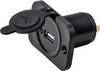 IWH USB beépített aljzat 12/24 Volt 2100mA Terhelhetőség max.=2.1 A 12 vagy 24 V/DC
