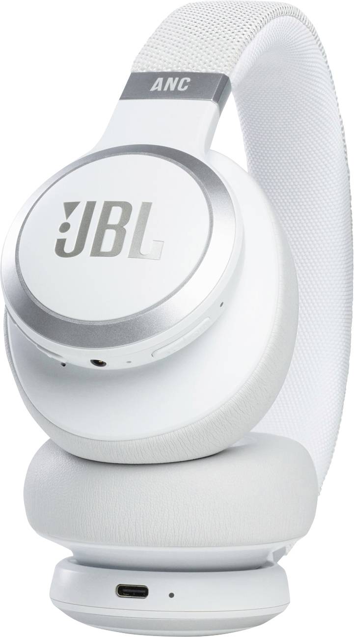 JBL Harman LIVE 660 NC Over Ear fejhallgató Bluetooth®, Vezetékes Fehér