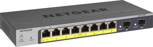 NETGEAR GS110TP-300EUS GS110TPv3 Hálózati switch  20 GBit/s PoE funkció