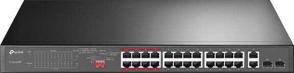 <br>  TP-LINK<br>  TL-SL1226P<br>  Hálózati switch<br>  TL-SL1226P<br>  <br>  24 + 2 Port<br>  10 / 100 MBit/s<br>  PoE funkció<br>  <br>