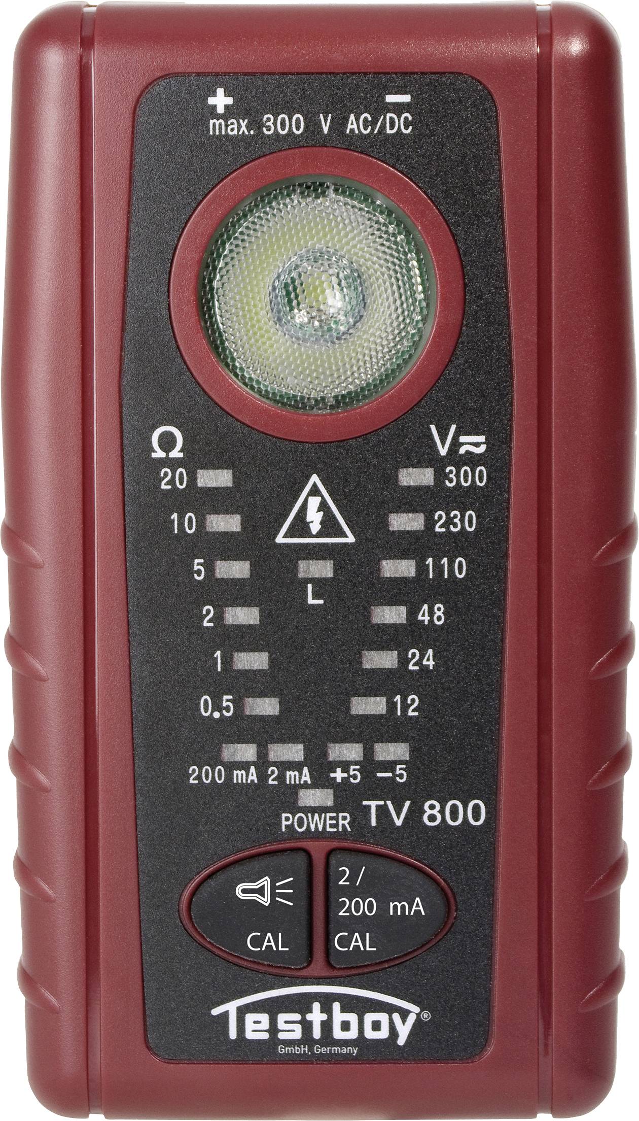 Testboy TV 800 Folytonosságmérő CAT III 300 V Akusztikus