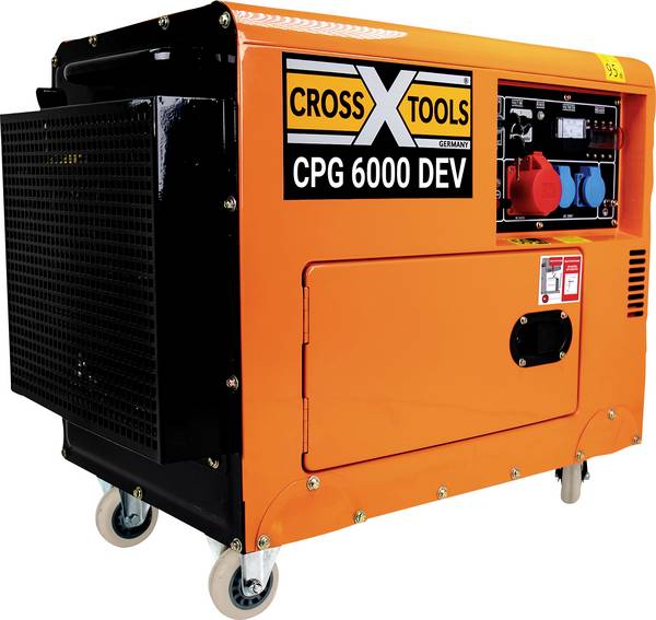 CrossTools  CPG 6000 DEV  4 ütemű motor  Áramfejlesztő  6.3 kW  400 V, 230 V, 12 V  150 kg  4200 W